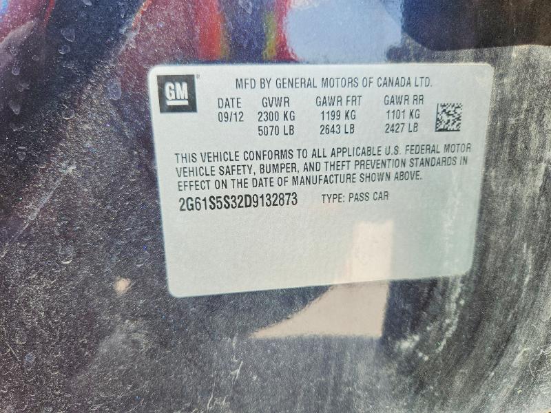 69207136 :رقم المزاد ، 2G61S5S32D9132873 vin ، 2013 Cadillac Xts مزاد بيع