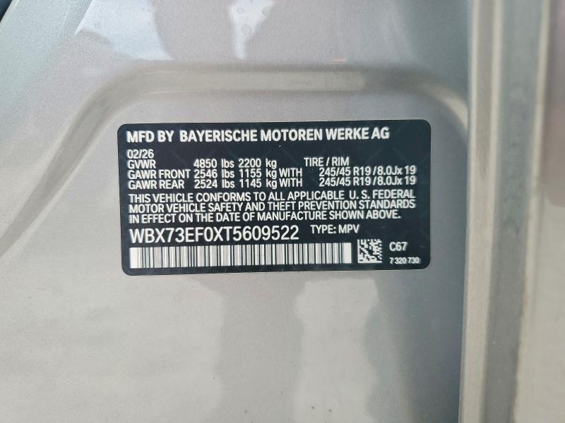 Aukcja sprzedaży 2026 Bmw X1, vin: WBX73EF0XT5609522, numer aukcji: 67001906