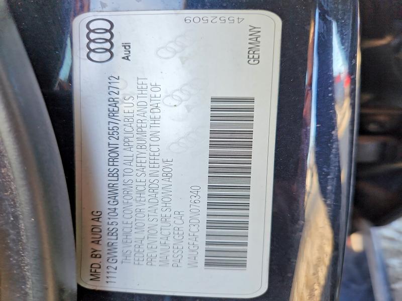 Aukcja sprzedaży 2013 Audi A6, vin: WAUGFAFC3DN076340, numer aukcji: 70003246