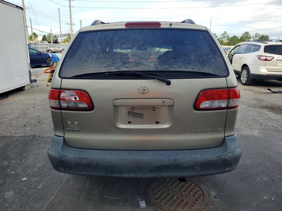 2001 Toyota Sienna მანქანა იყიდება აუქციონზე, vin: 4T3ZF13C61U397938, აუქციონის ნომერი: 70253346
