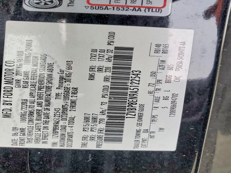 2010 Ford Mustang მანქანა იყიდება აუქციონზე, vin: 1ZVBP8EN9A5122543, აუქციონის ნომერი: 69986566