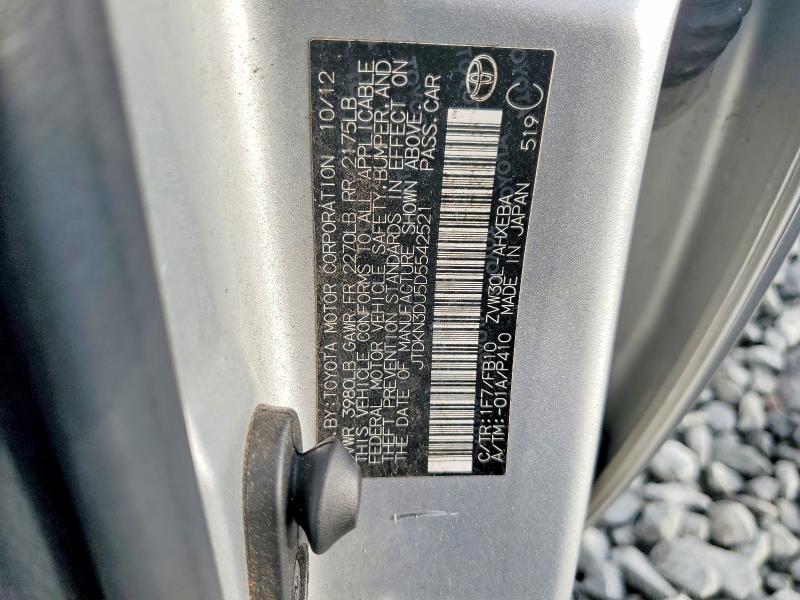 Aukcja sprzedaży 2013 Toyota Prius, vin: JTDKN3DU5D5542521, numer aukcji: 70668846