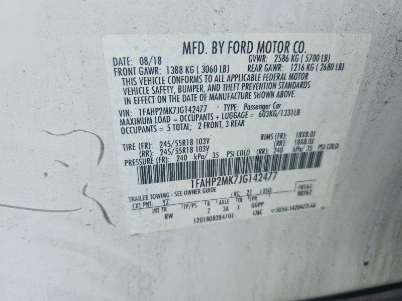 Aukcja sprzedaży 2018 Ford Taurus, vin: 1FAHP2MK7JG142477, numer aukcji: 67480856
