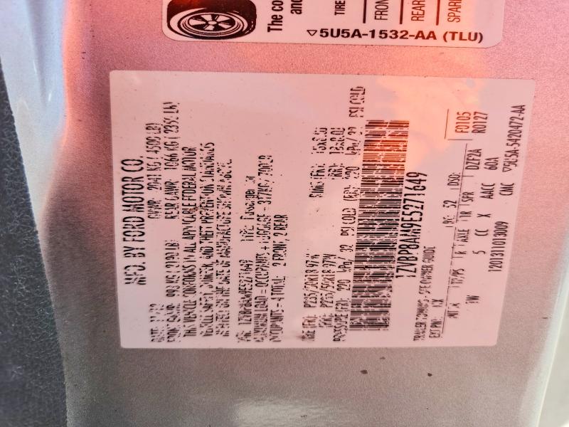 2014 Ford Mustang მანქანა იყიდება აუქციონზე, vin: 1ZVBP8AM9E5271649, აუქციონის ნომერი: 69365146