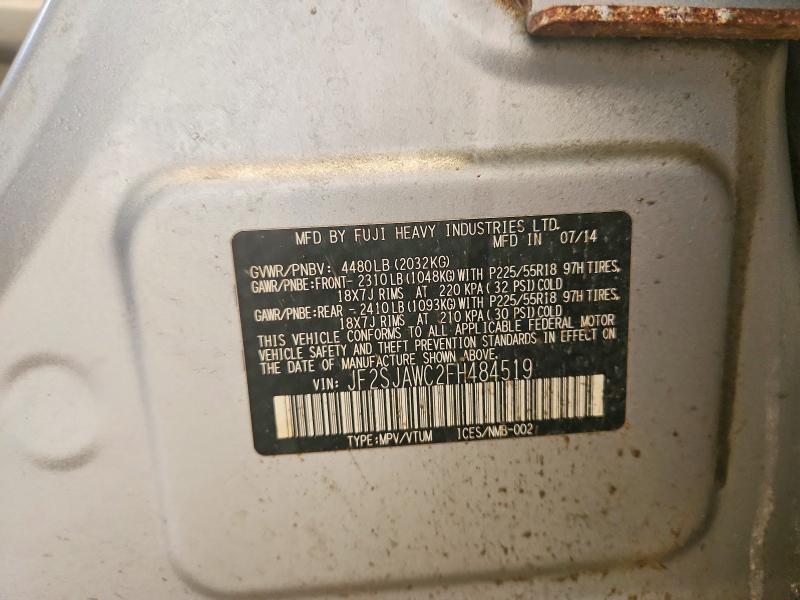 Продаж на аукціоні авто 2015 Subaru Forester, vin: JF2SJAWC2FH484519, номер лоту: 67086526