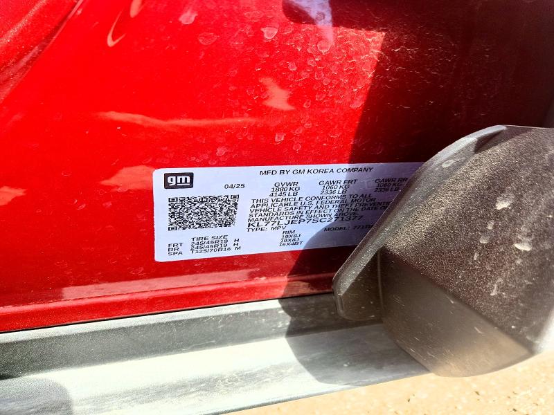 66849306 :رقم المزاد ، KL77LJEP7SC271377 vin ، 2025 Chevrolet Trax مزاد بيع