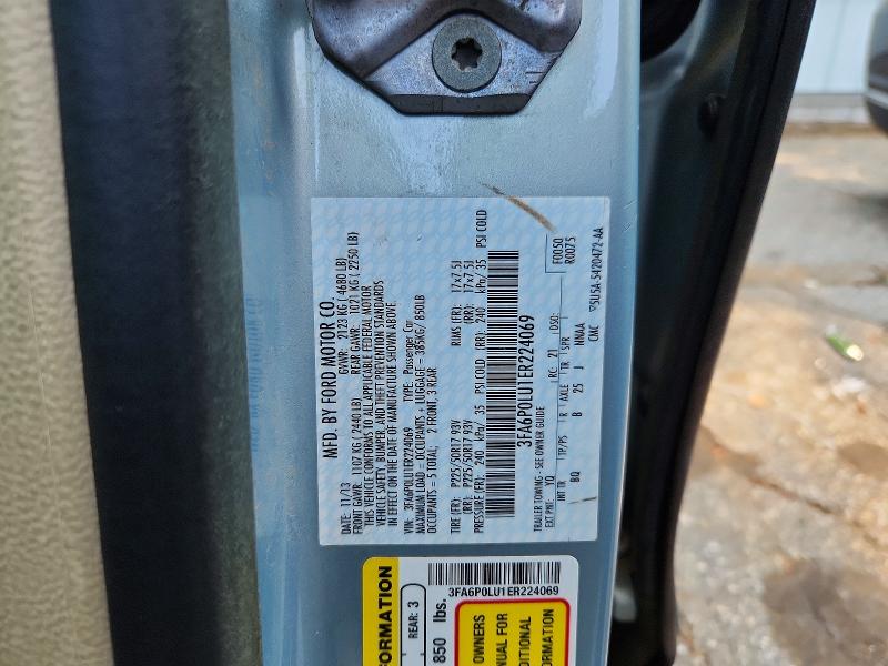 2014 Ford Fusion მანქანა იყიდება აუქციონზე, vin: 1FADP3K23EL180518, აუქციონის ნომერი: 67465706