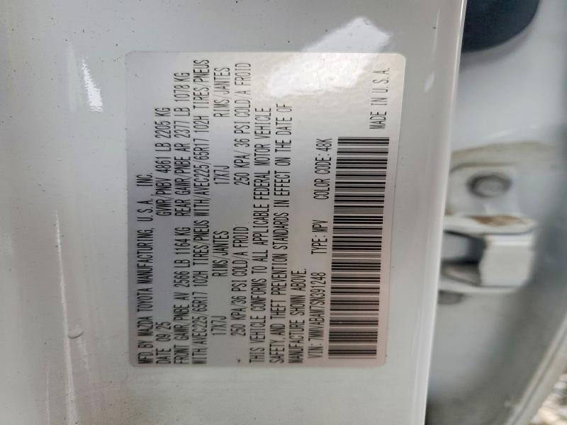 66804306 :رقم المزاد ، 7MMVABAM7SN391248 vin ، 2025 Mazda Cx-50 مزاد بيع