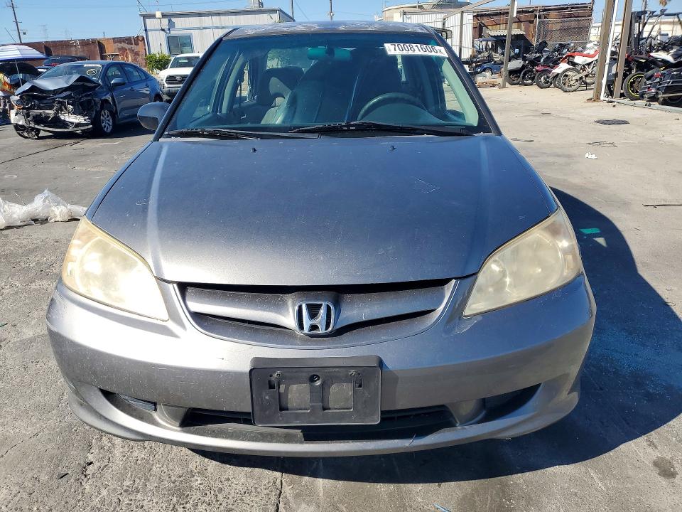 2005 Honda Civic მანქანა იყიდება აუქციონზე, vin: 2HGES16535H593754, აუქციონის ნომერი: 70081606