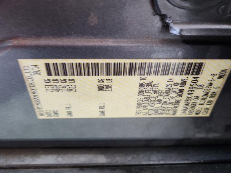 2014 Nissan Maxima მანქანა იყიდება აუქციონზე, vin: 1N4AA5AP2EC499504, აუქციონის ნომერი: 68180526