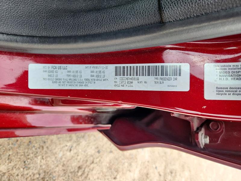 Продажа на аукционе авто 2017 Chrysler 200, vin: 1C3CCCAB7HN508166, номер лота: 67914336