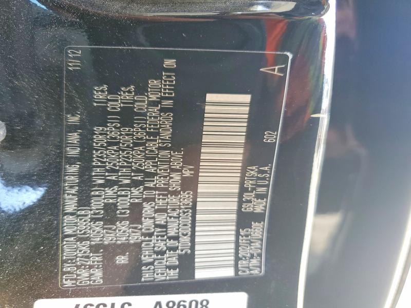 Продаж на аукціоні авто 2013 Toyota Sienna, vin: 5TDXK3DC0DS313695, номер лоту: 70543096