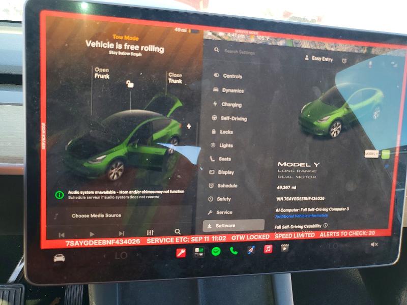 2022 Tesla Model Y მანქანა იყიდება აუქციონზე, vin: 7SAYGDEE8NF434026, აუქციონის ნომერი: 68252346