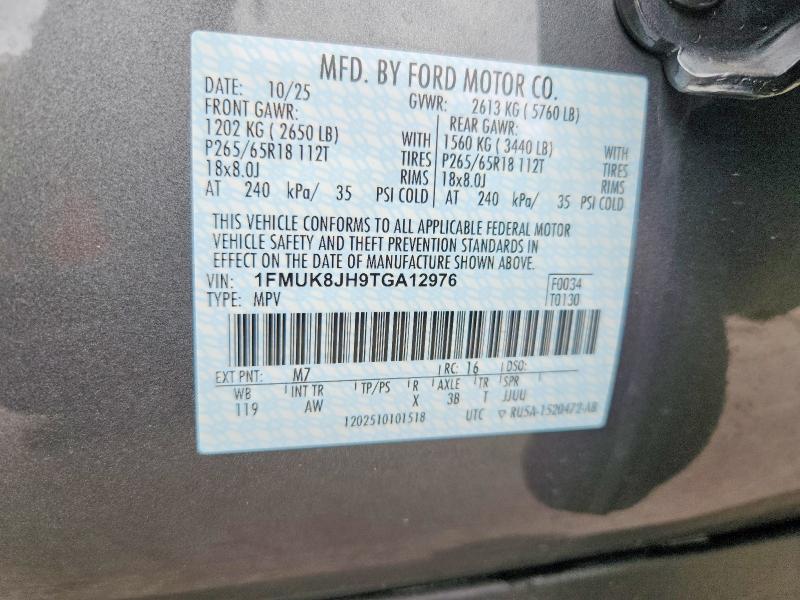 Продажа на аукционе авто 2026 Ford Explorer, vin: 1FMUK8JH9TGA12976, номер лота: 69711456