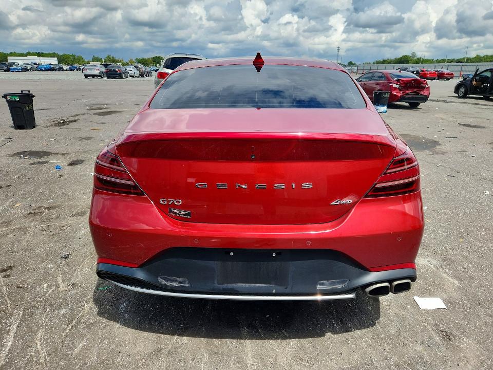 2022 Genesis G70 მანქანა იყიდება აუქციონზე, vin: KMTG34TA3NU089131, აუქციონის ნომერი: 67971236