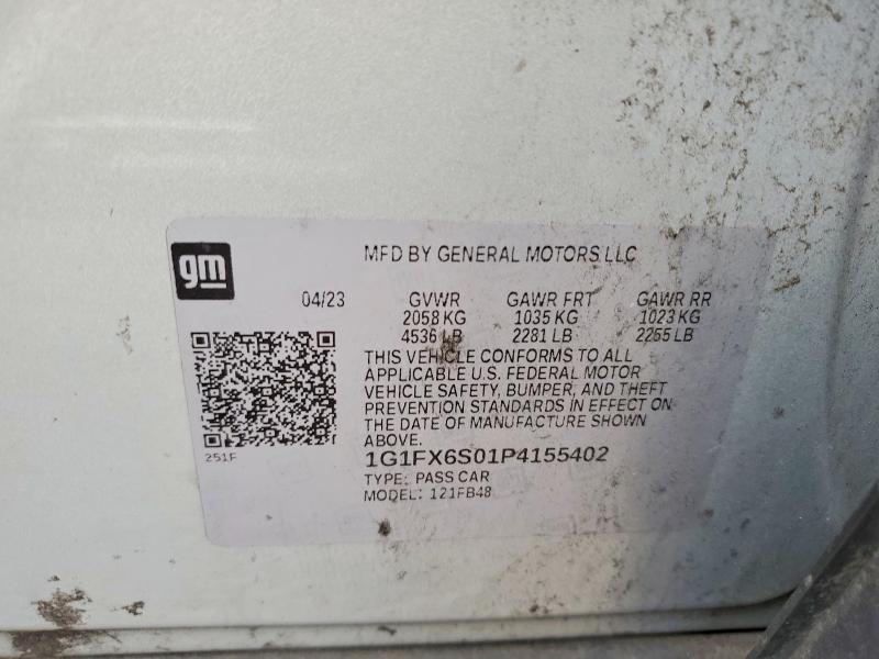 Продажа на аукционе авто 2023 Chevrolet Bolt Ev, vin: 1G1FX6S01P4155402, номер лота: 68210136