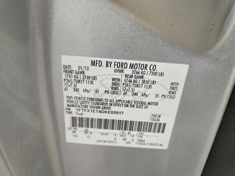 Aukcja sprzedaży 2013 Ford F150, vin: 1FTFX1ET4DKE05917, numer aukcji: 71205476