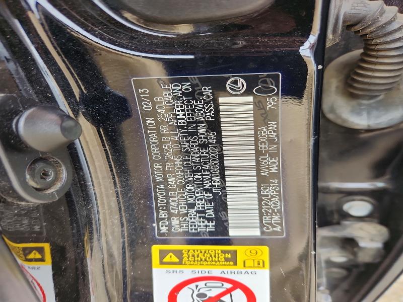 Aukcja sprzedaży 2013 Lexus Es, vin: JTHBW1GG3D2021496, numer aukcji: 70893616