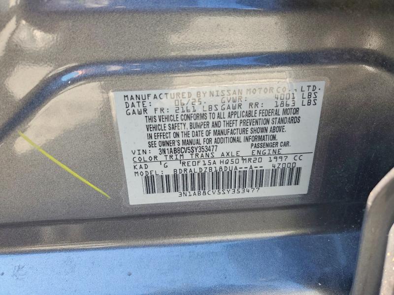 68007456 :رقم المزاد ، 3N1AB8CV5SY353477 vin ، 2025 Nissan Sentra مزاد بيع