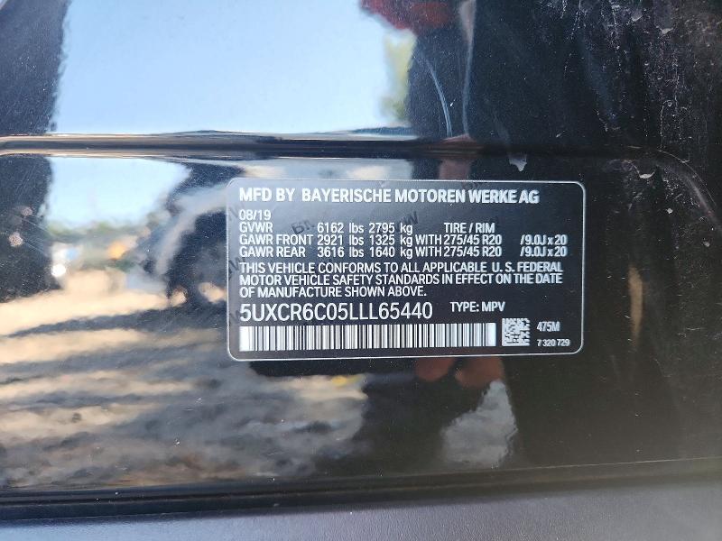 69213216 :رقم المزاد ، 5UXCR6C05LLL65440 vin ، 2020 Bmw X5 مزاد بيع