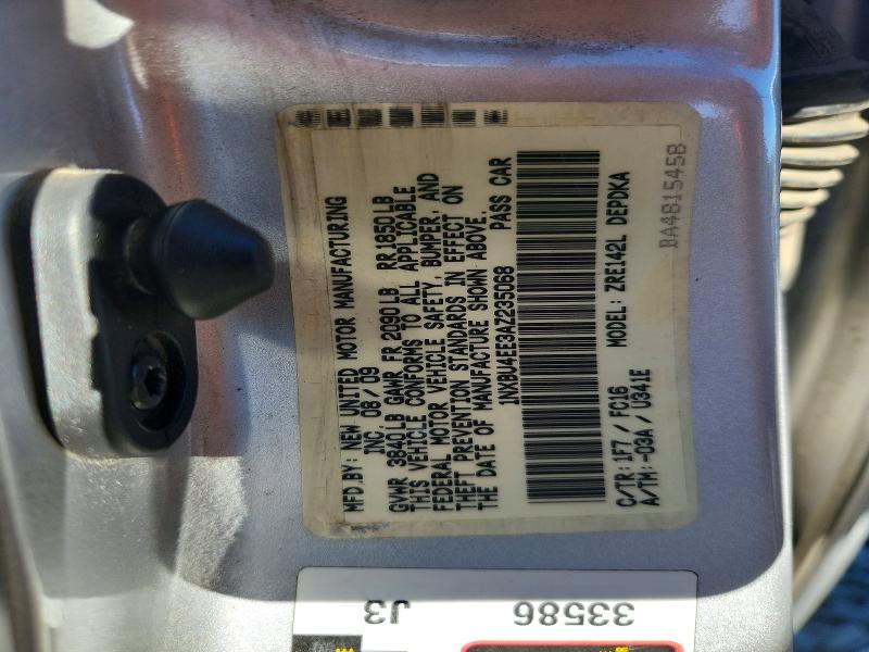 Aukcja sprzedaży 2010 Toyota Corolla, vin: 1NXBU4EE3AZ235068, numer aukcji: 70121046