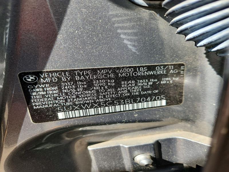 Продажа на аукционе авто 2011 Bmw X3, vin: 5UXWX5C53BL704705, номер лота: 69300736