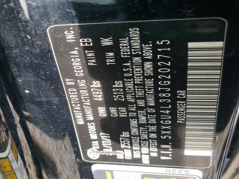 69310456 :رقم المزاد ، 5XXGU4L38JG202715 vin ، 2018 Kia Optima مزاد بيع