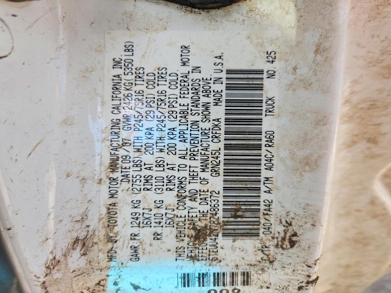 2008 Toyota Tacoma მანქანა იყიდება აუქციონზე, vin: 5TEUU42N78Z486372, აუქციონის ნომერი: 68377366