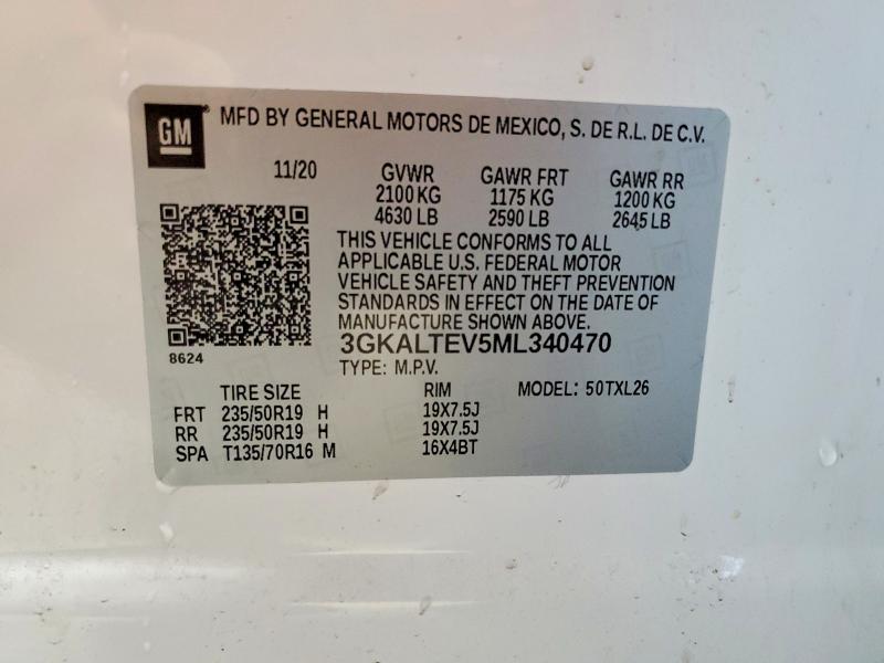 2021 Gmc Terrain მანქანა იყიდება აუქციონზე, vin: 3GKALTEV5ML340470, აუქციონის ნომერი: 68055806