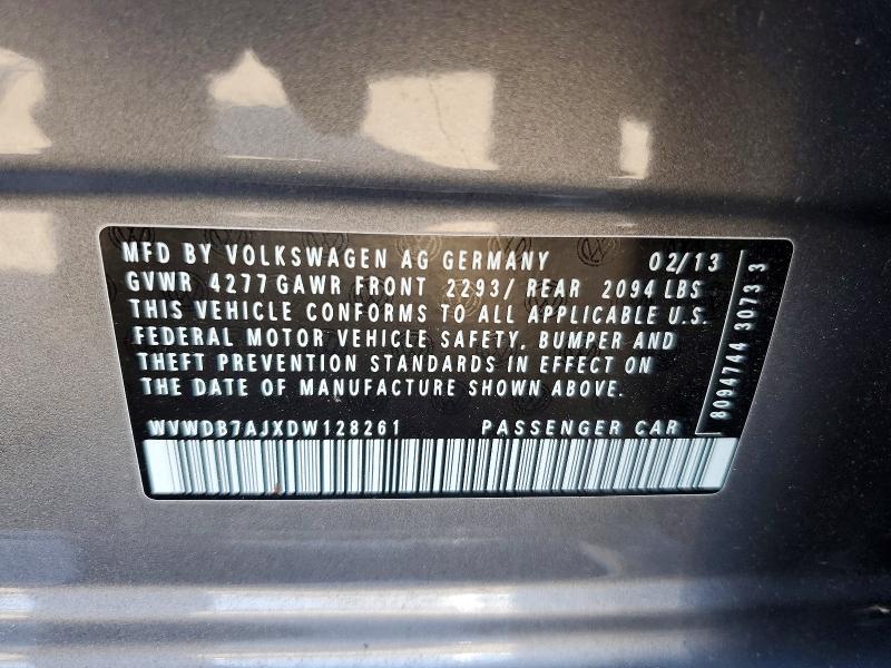 Продажа на аукционе авто 2013 Volkswagen Golf, vin: WVWDB7AJXDW128261, номер лота: 66898246