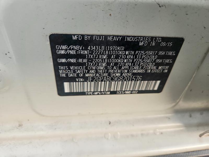 Продажа на аукционе авто 2016 Subaru Crosstrek, vin: JF2GPABC9G8201576, номер лота: 68211486