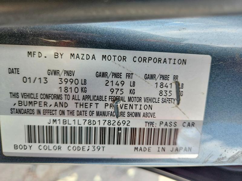 Aukcja sprzedaży 2013 Mazda 3, vin: JM1BL1L78D1782692, numer aukcji: 67451846