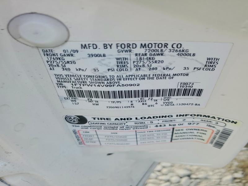 Aukcja sprzedaży 2009 Ford F150, vin: 1FTPW14V99FA50902, numer aukcji: 68778346