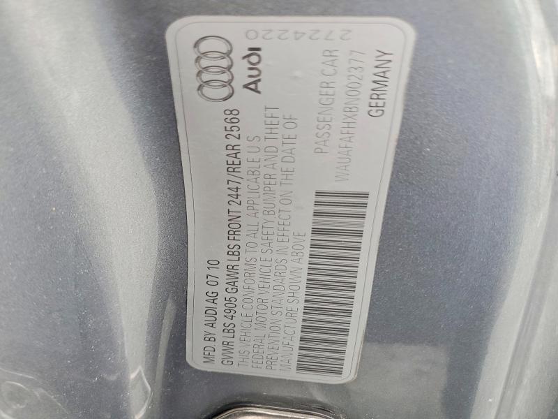 2011 Audi A5 მანქანა იყიდება აუქციონზე, vin: WAUAFAFHXBN002377, აუქციონის ნომერი: 69361966