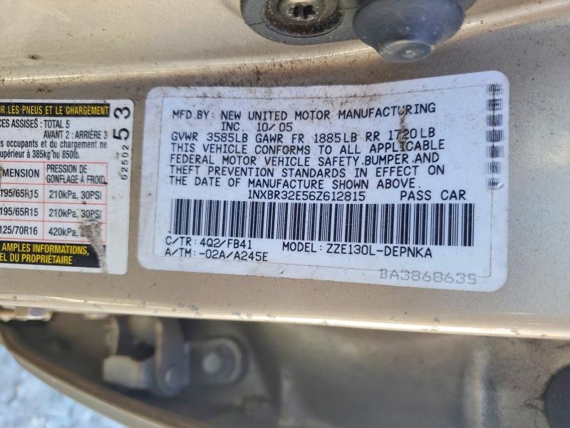 Продажа на аукционе авто 2006 Toyota Corolla, vin: 1NXBR32E56Z612815, номер лота: 69940966