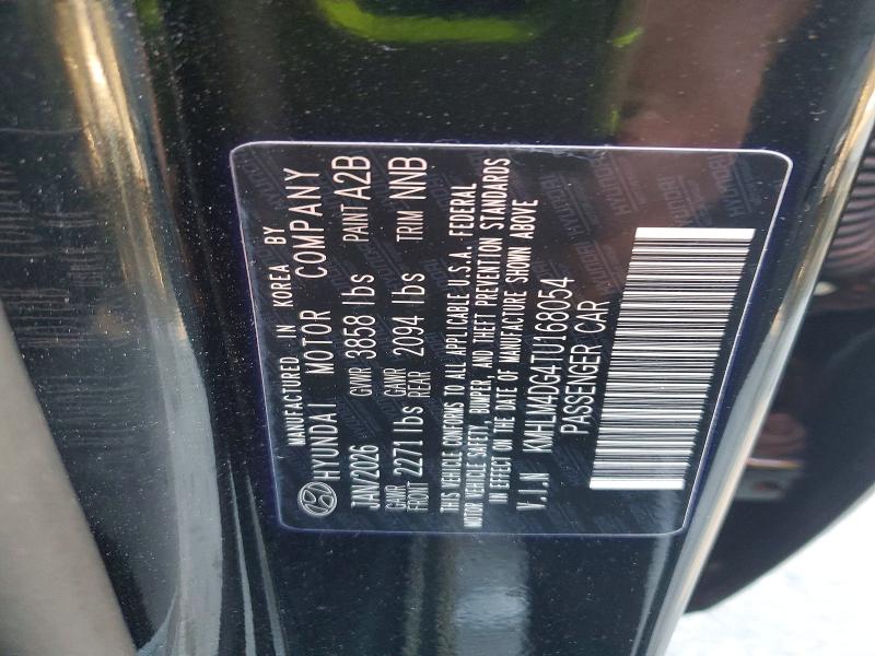 Aukcja sprzedaży 2026 Hyundai Elantra, vin: KMHLM4DG4TU168054, numer aukcji: 67868246