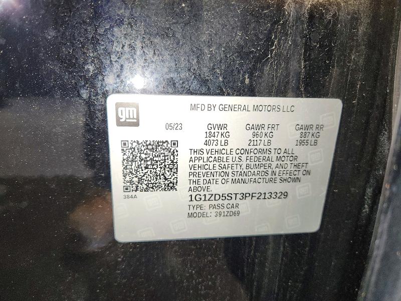 Aukcja sprzedaży 2023 Chevrolet Malibu, vin: 1G1ZD5ST3PF213329, numer aukcji: 70476686