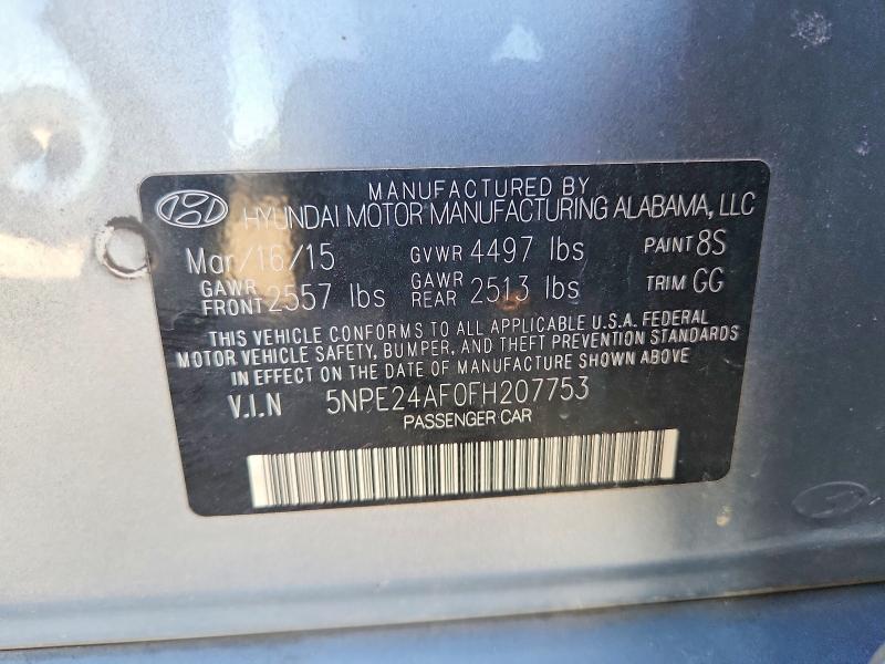 Продаж на аукціоні авто 2015 Hyundai Sonata, vin: 5NPE24AF0FH207753, номер лоту: 68125156