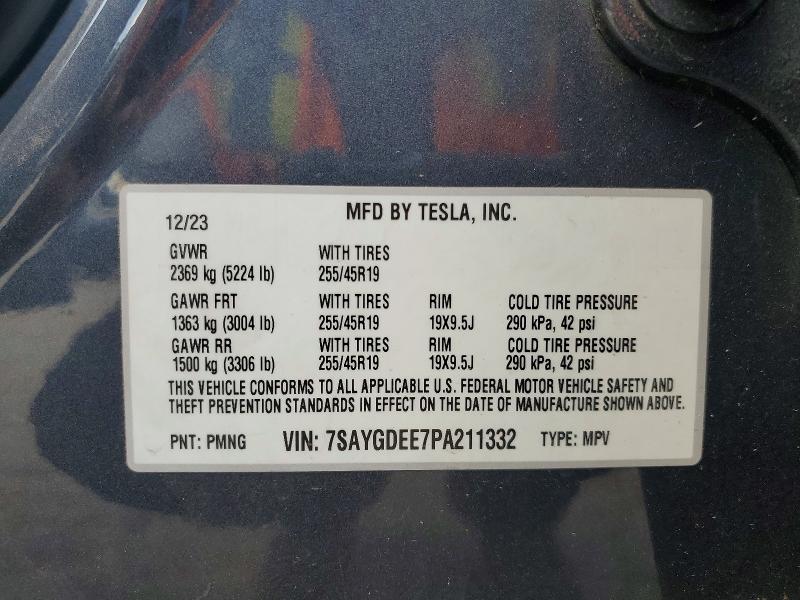 Aukcja sprzedaży 2023 Tesla Model Y, vin: 7SAYGDEE7PA211332, numer aukcji: 67113376