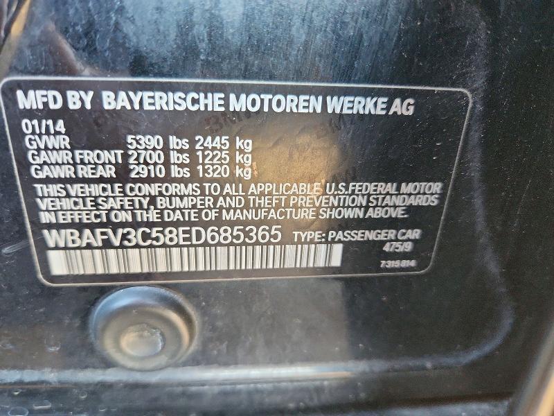 Aukcja sprzedaży 2014 Bmw 535, vin: WBAFV3C58ED685365, numer aukcji: 67472396