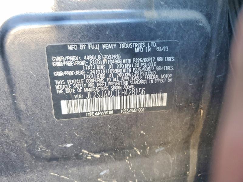 2014 Subaru Forester მანქანა იყიდება აუქციონზე, vin: JF2SJAAC1EH428156, აუქციონის ნომერი: 66861056