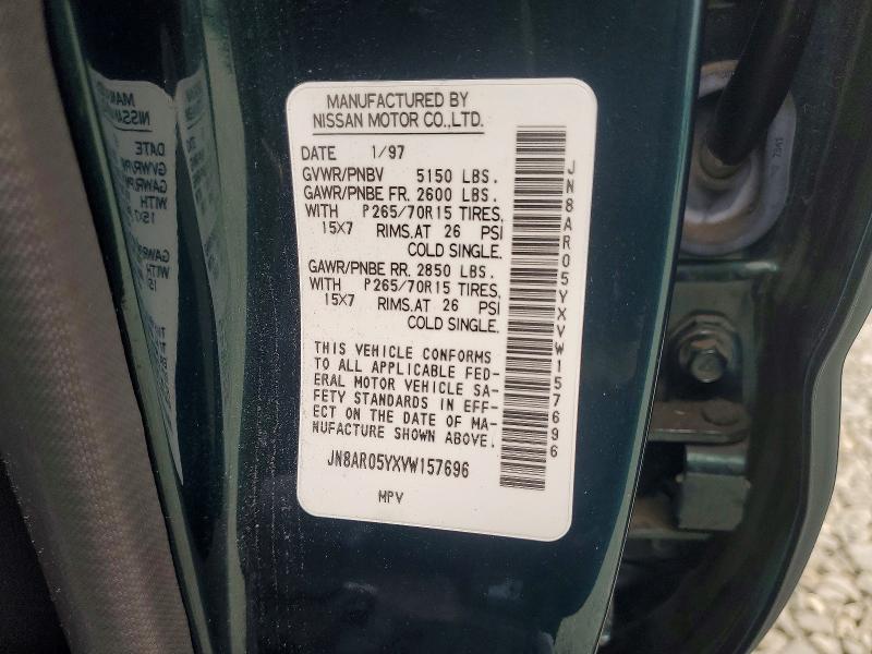 Продаж на аукціоні авто 1997 Nissan Pathfinder, vin: JN8AR05YXVW157696, номер лоту: 68592066