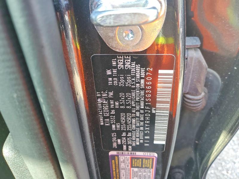 Aukcja sprzedaży 2025 Kia Sorento, vin: 5XYRHDJF1SG366072, numer aukcji: 67872416