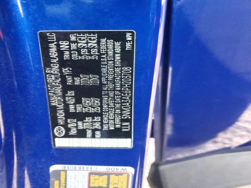 Aukcja sprzedaży 2023 Hyundai Tucson, vin: 5NMJA3AE6PH203708, numer aukcji: 69105996