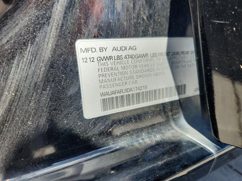 68874936 :رقم المزاد ، WAUAFAFL9DA174219 vin ، 2013 Audi A4 مزاد بيع
