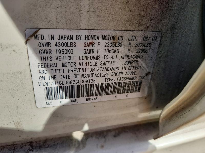 Продажа на аукционе авто 2008 Acura Tsx, vin: JH4CL96828C009166, номер лота: 70291606
