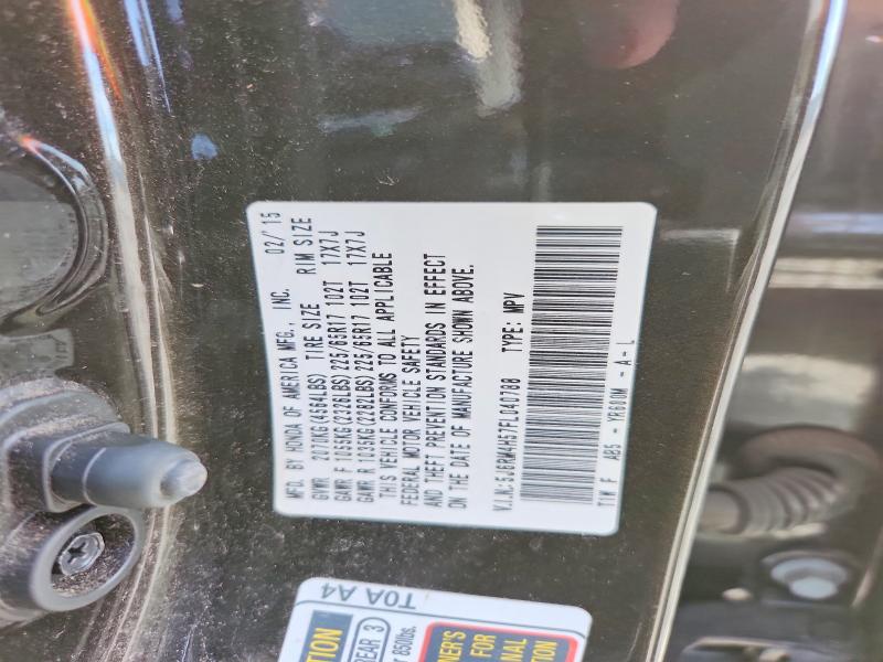 70453216 :رقم المزاد ، 5J6RM4H57FL040788 vin ، 2015 Honda Cr-v مزاد بيع