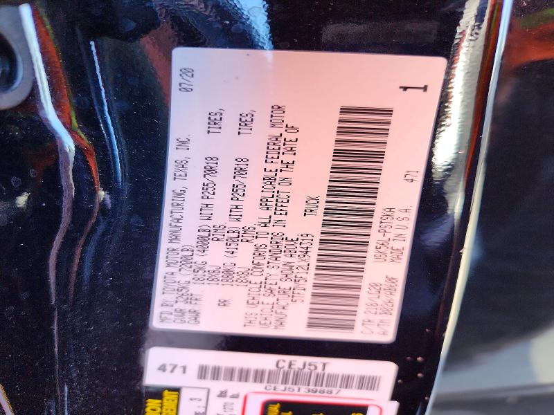 Aukcja sprzedaży 2020 Toyota Tundra, vin: 5TFDY5F12LX944319, numer aukcji: 68167076
