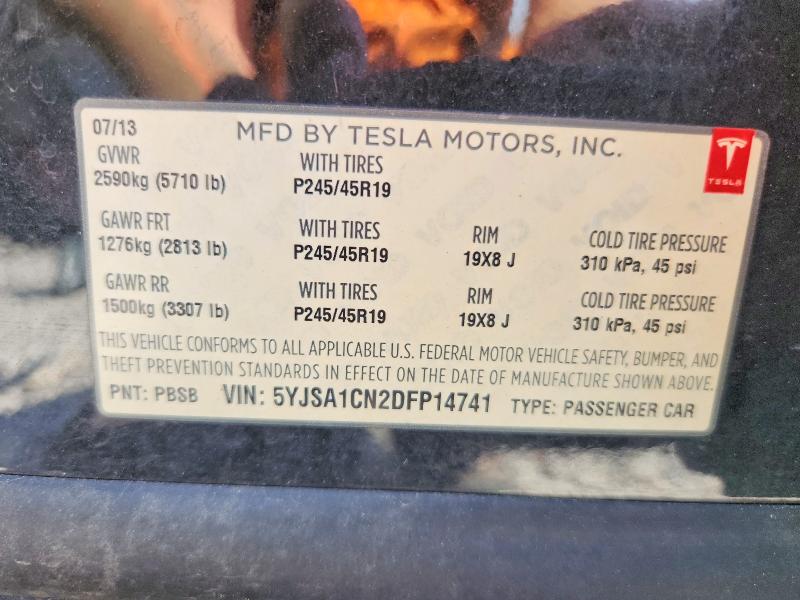 Продажа на аукционе авто 2013 Tesla Model S, vin: 5YJSA1CN2DFP14741, номер лота: 71178746