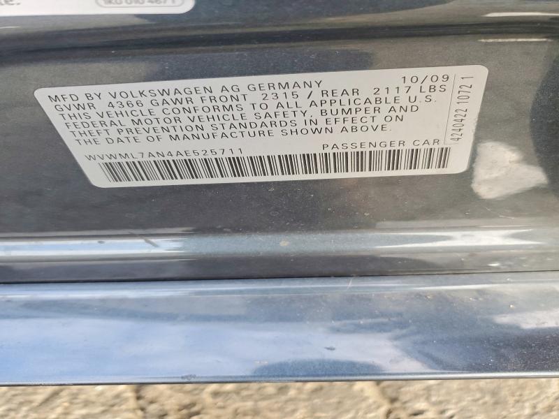 Aukcja sprzedaży 2010 Volkswagen Cc, vin: WVWML7AN4AE525711, numer aukcji: 67357806